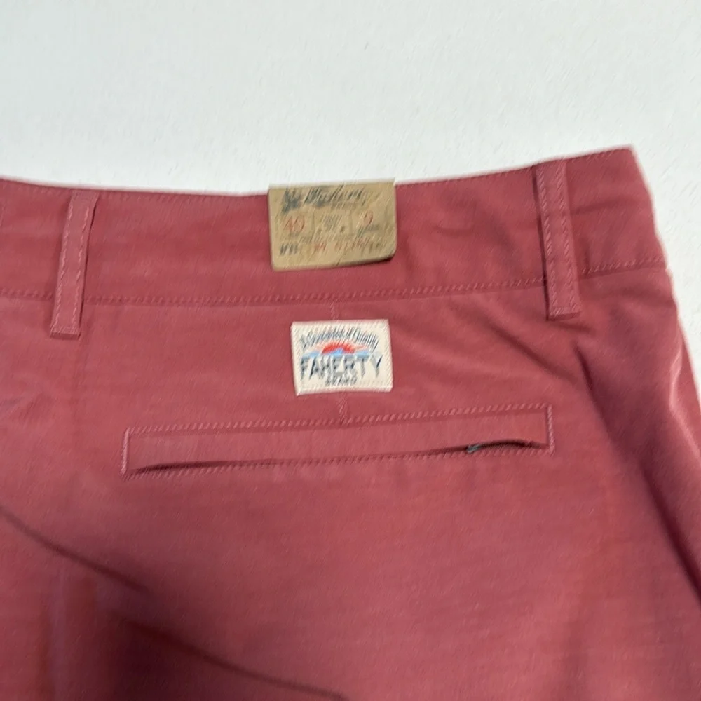 Faherty Brand New Tags All Day Shorts Brick Color Size 40